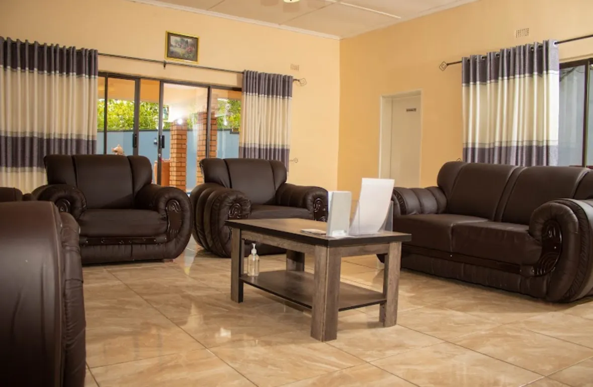Living area seating by the window