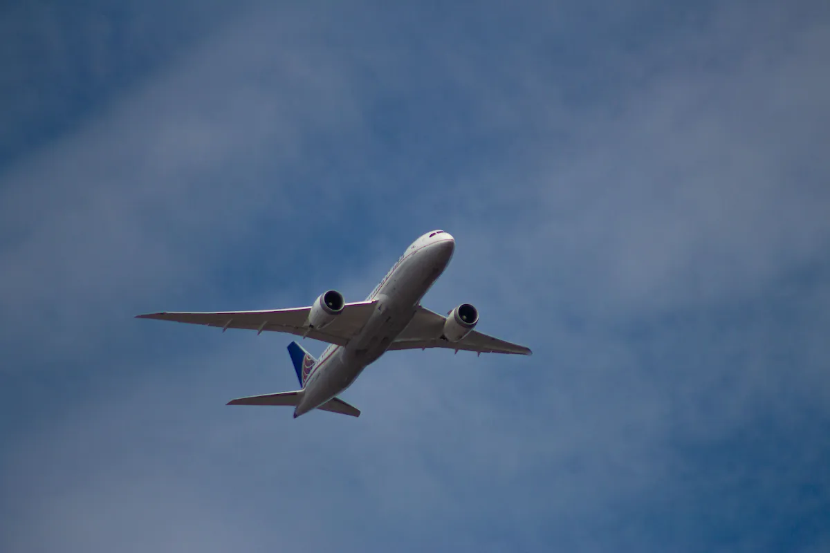 Airplane in flight